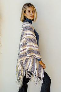 mode, cozy by the fire poncho cardi