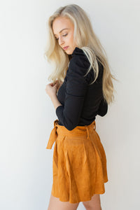 mode, elegance + grace square neck top