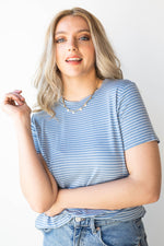 mode, getting along nicely stripe tee
