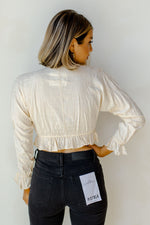 mode, positively charmed blouse