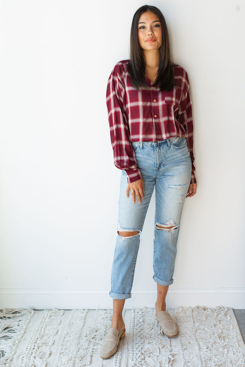 mode, next chapter plaid top