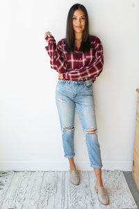 mode, next chapter plaid top