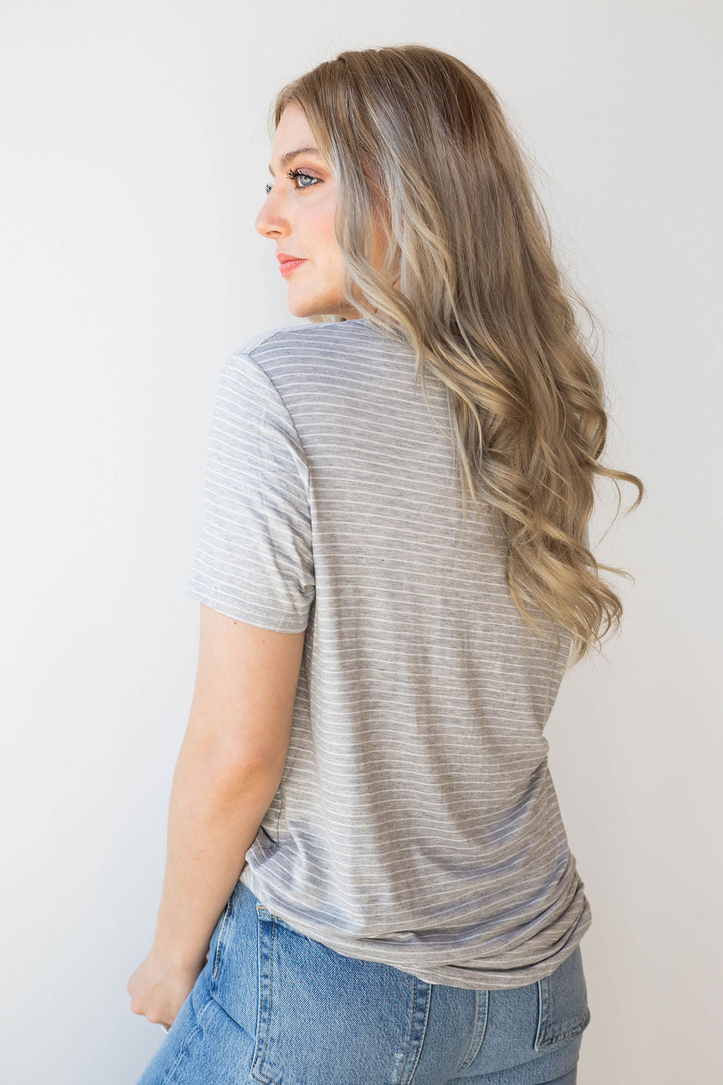 mode, getting along nicely stripe tee