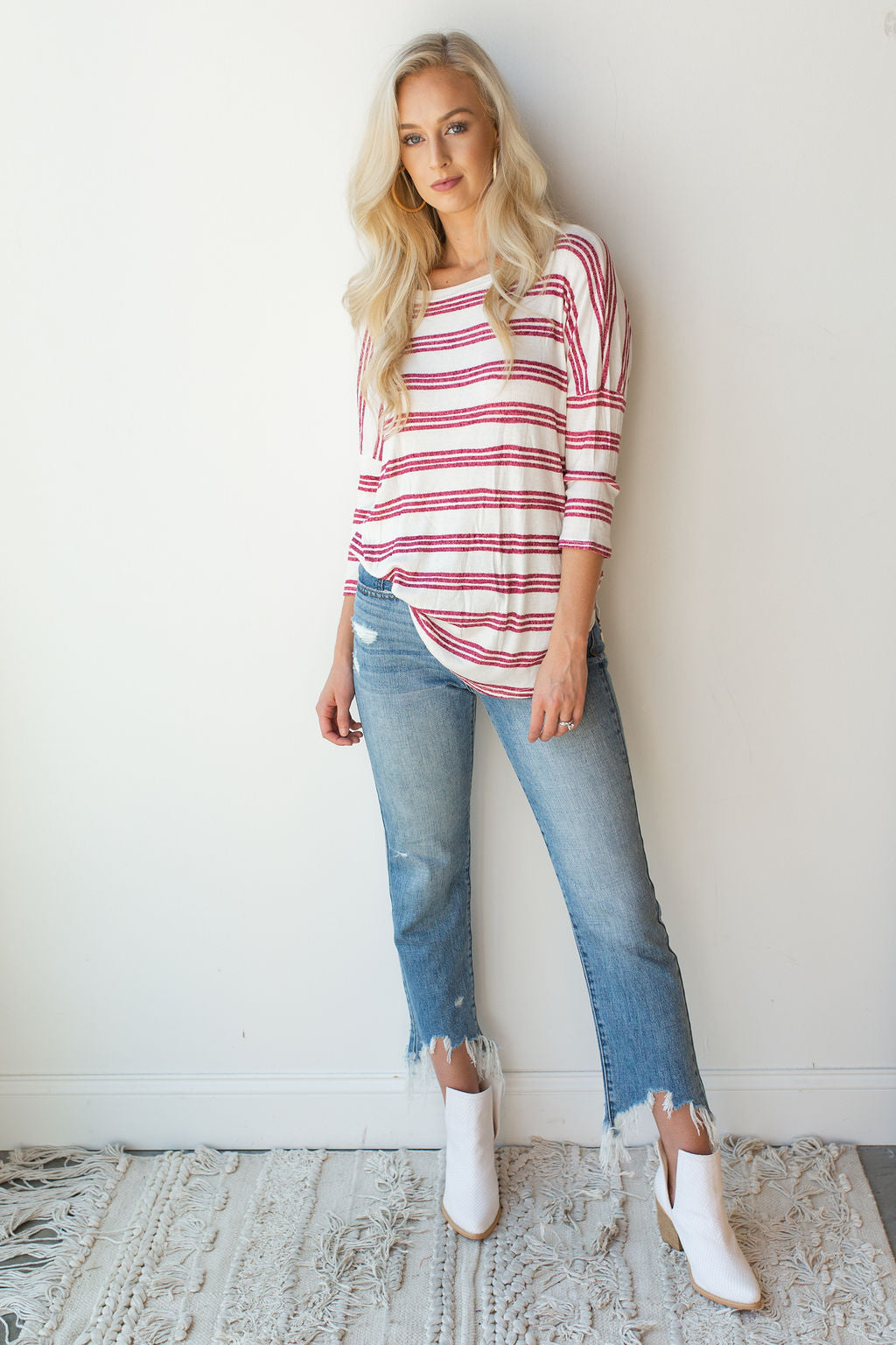 mode, crimson stripe love