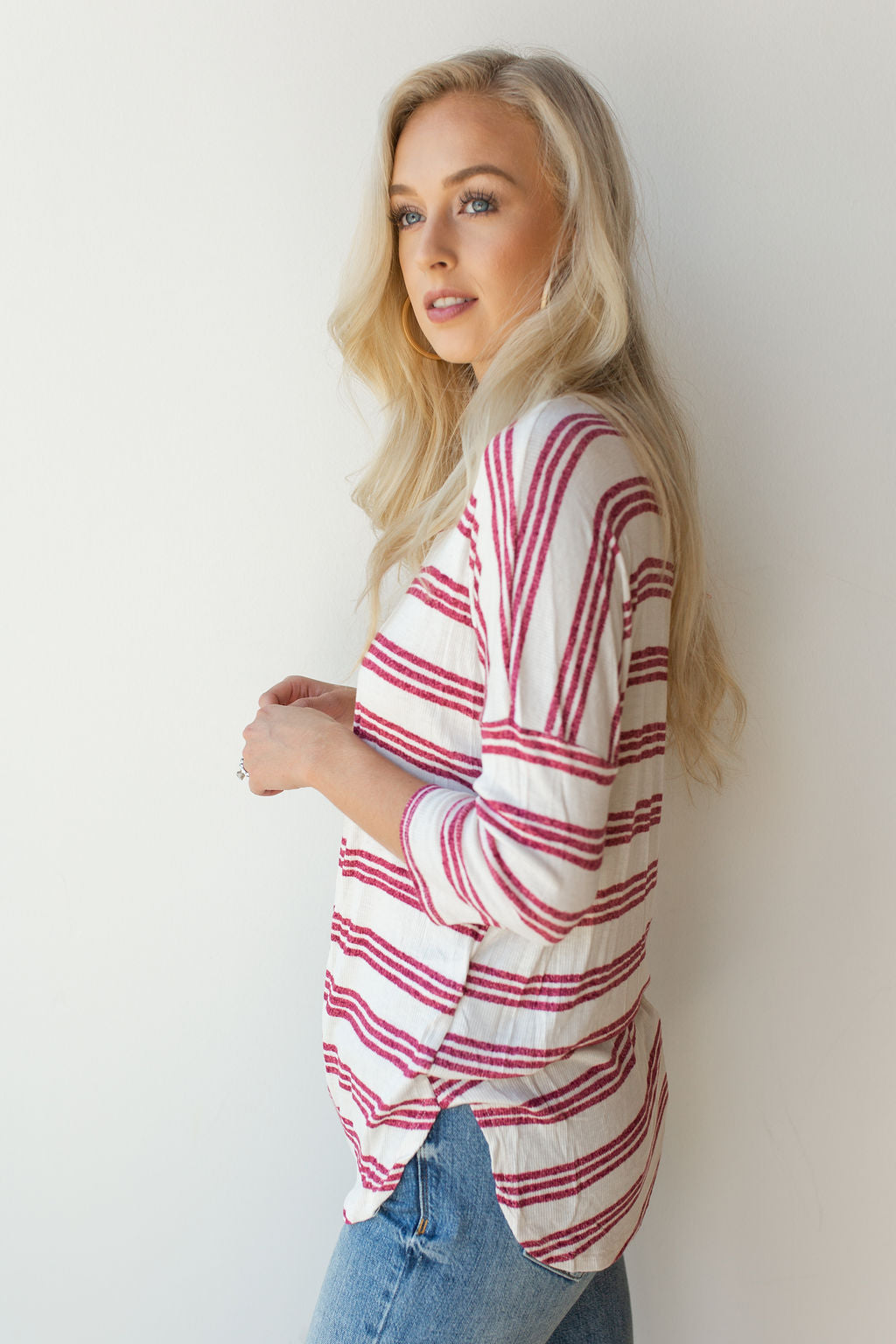 mode, crimson stripe love