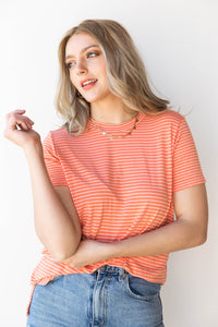 mode, getting along nicely stripe tee
