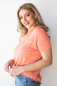 mode, getting along nicely stripe tee