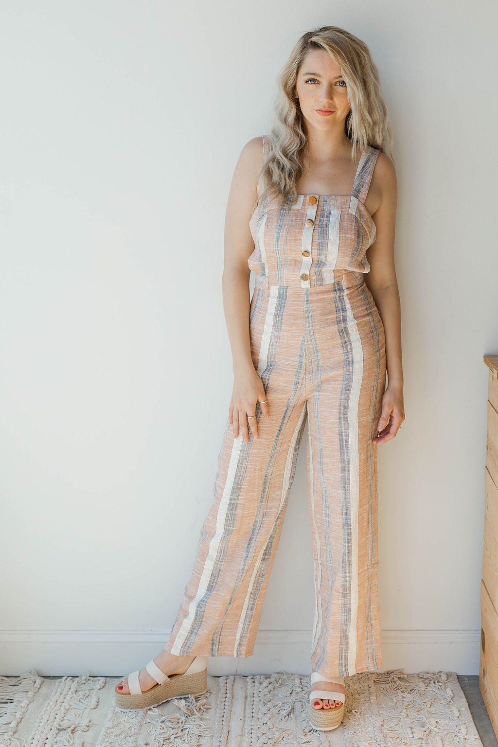 mode, joyful stripe jumpsuit