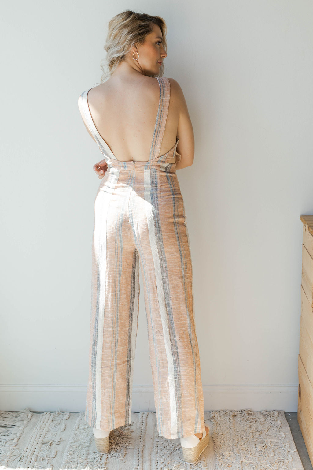 mode, joyful stripe jumpsuit
