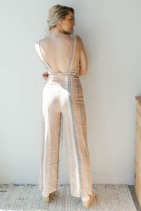 mode, joyful stripe jumpsuit