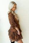 mode, hey ruffle leopard dress