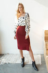 mode, square neck pattern blouse