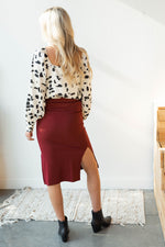 mode, square neck pattern blouse