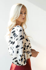 mode, square neck pattern blouse