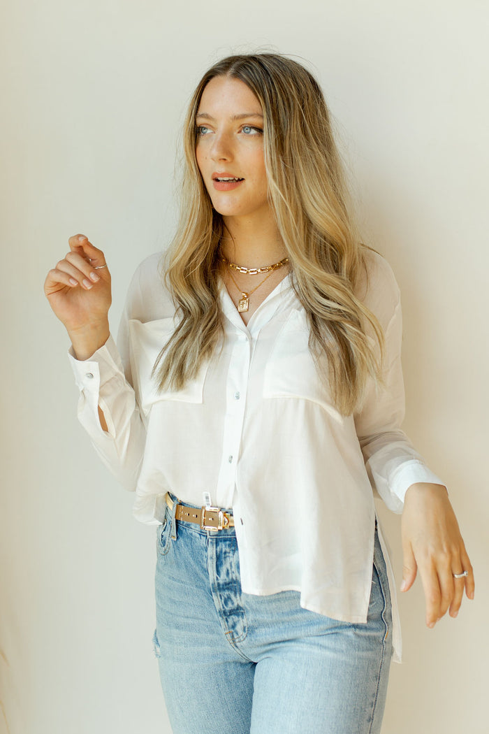 mode, relax a little button down shirt
