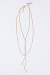 mode, shimmer lariat layers
