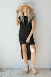 mode, crewneck midi t-shirt dress