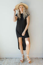 mode, crewneck midi t-shirt dress