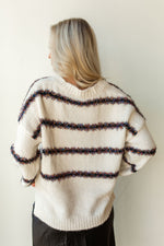 mode, tinsel striped sweater