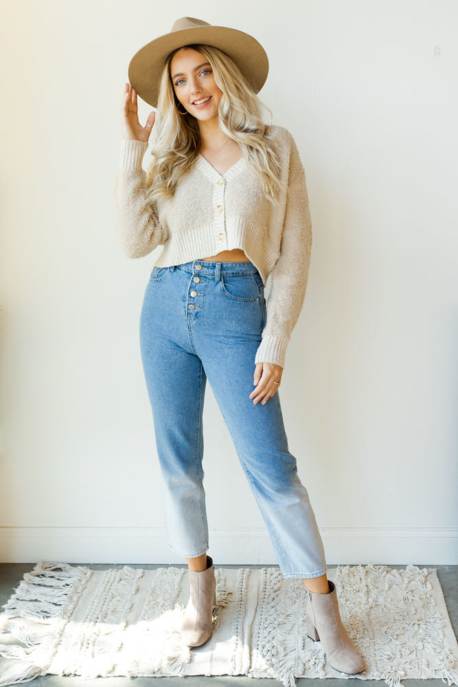 mode, teddy crop sweater