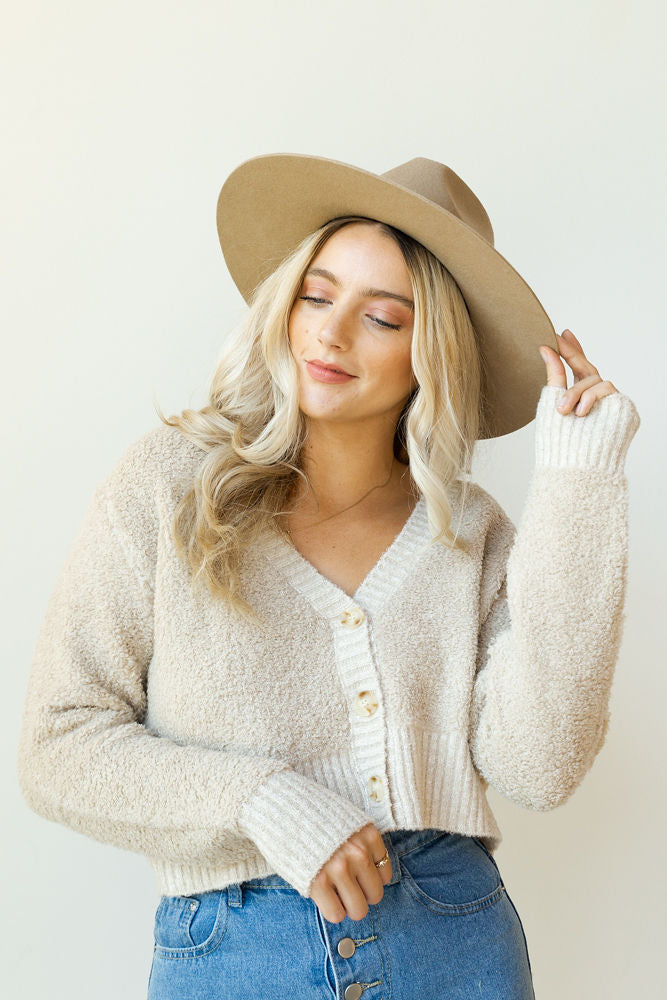mode, teddy crop sweater