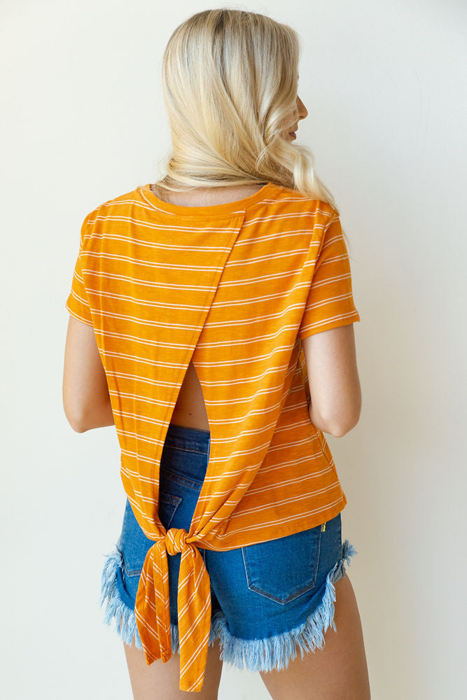 mode, cotton stripe tee