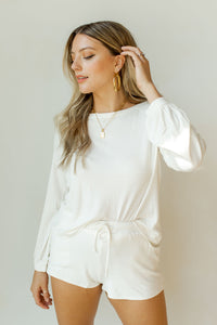 mode, hang out waffle knit set (top)
