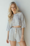 mode, sandy velour tee