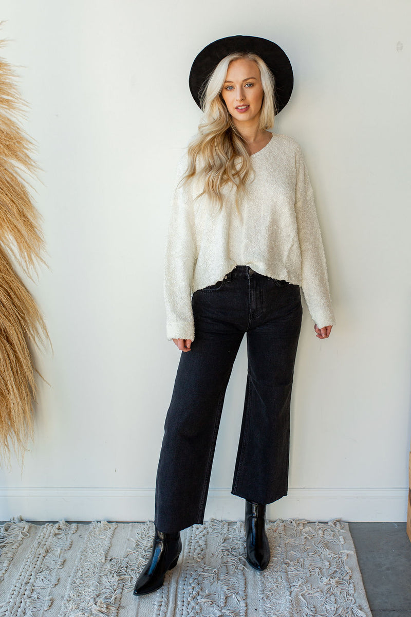 mode, gabi crop flare wvn denim pant