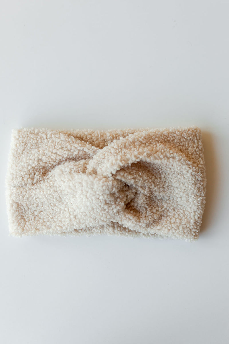 mode, teddy fleece headband