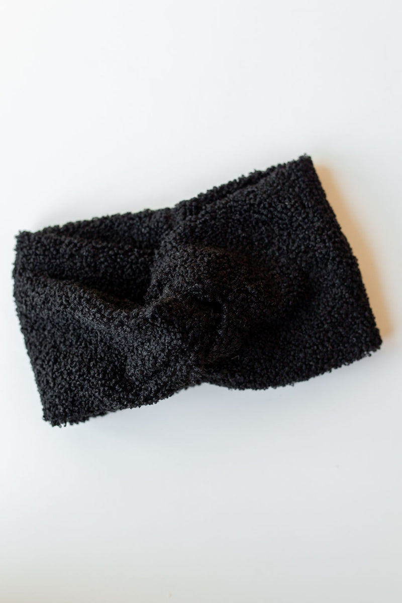 mode, teddy fleece headband
