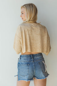 mode, sandy velour tee