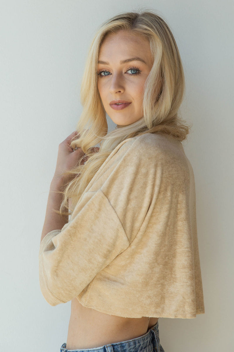 mode, sandy velour tee