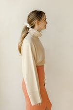 mode, cropped cowl neck top