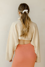 mode, cropped cowl neck top