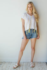 mode, sunburst poncho top