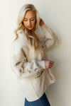 mode, distressed fuzzy cardigan