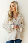mode, distressed fuzzy cardigan