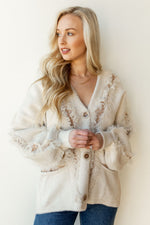 mode, distressed fuzzy cardigan
