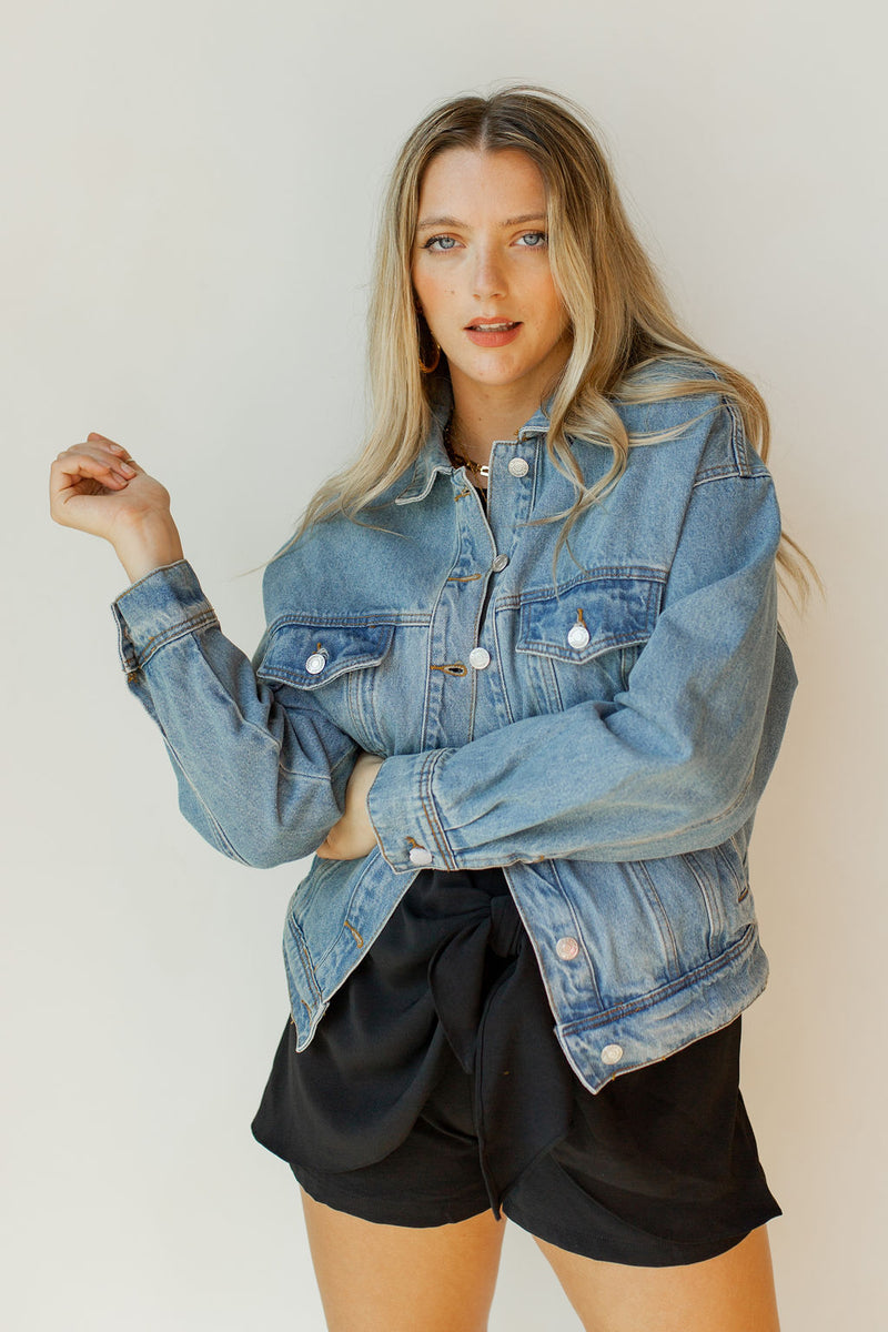 mode, no time waisted oversized jkt