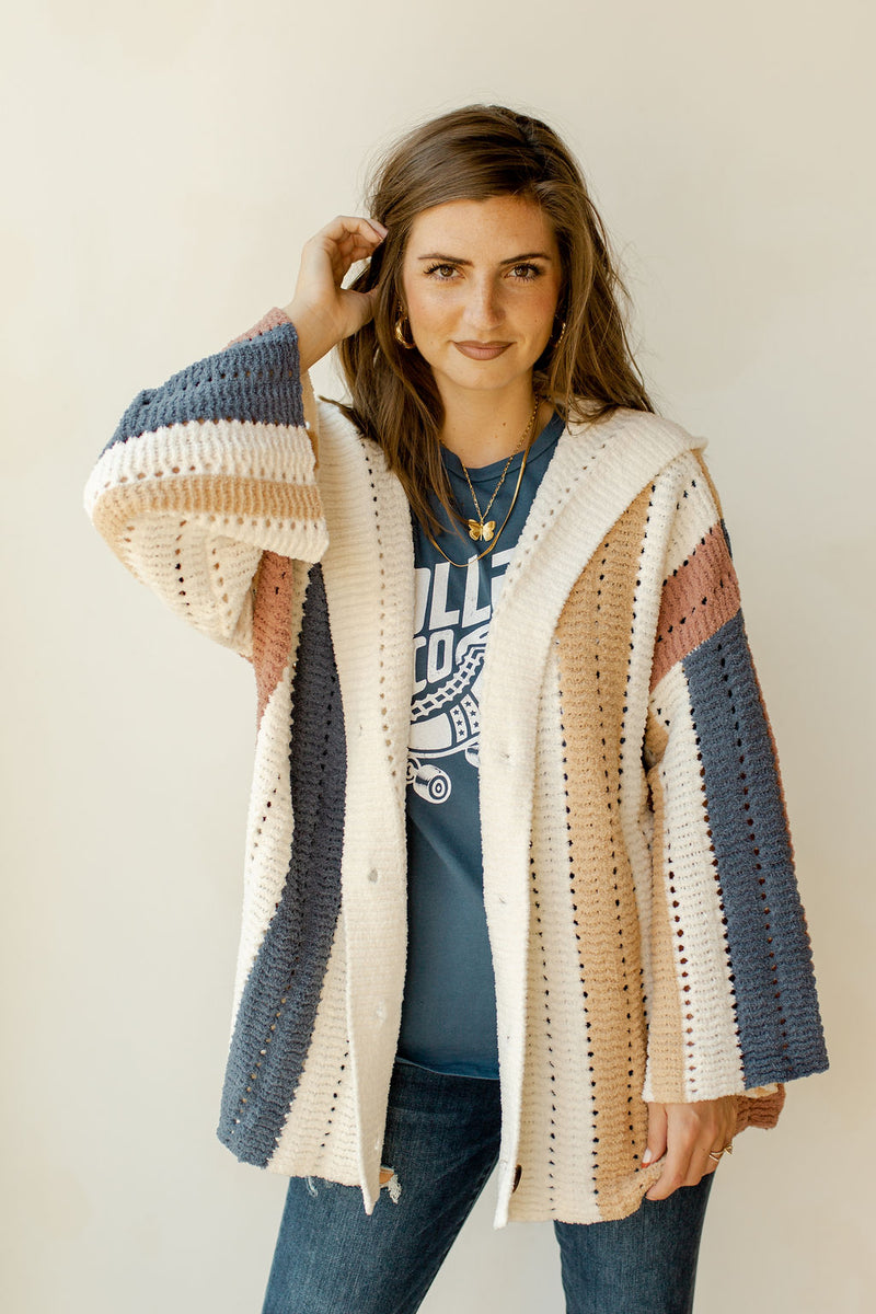 mode, love you forever hooded cardi