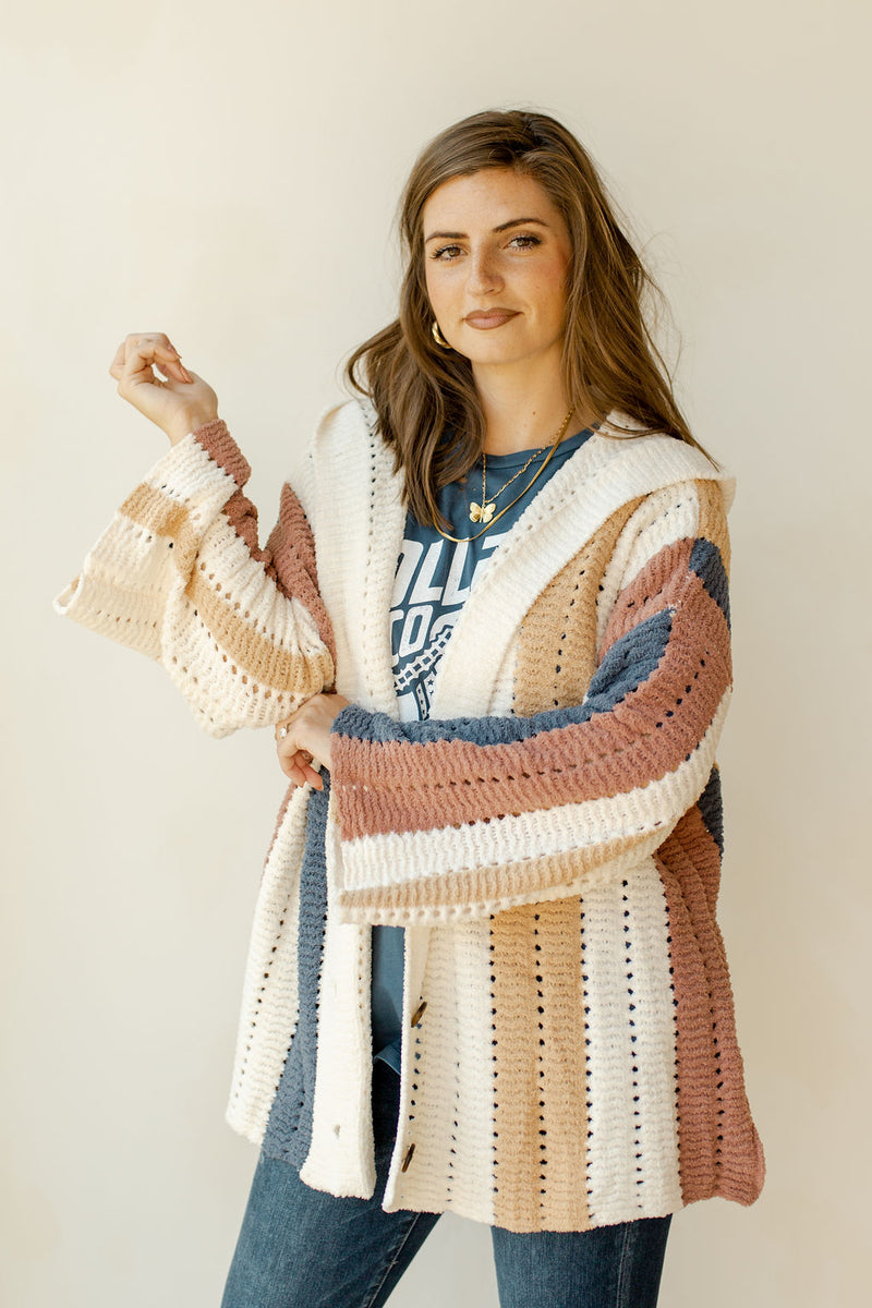 mode, love you forever hooded cardi
