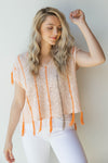 mode, sunburst poncho top