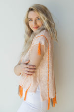 mode, sunburst poncho top