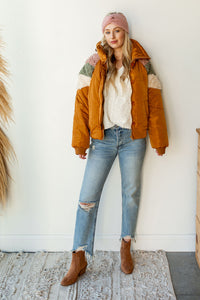 mode, puffer sherpa jacket