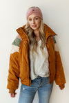 mode, puffer sherpa jacket
