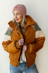 mode, puffer sherpa jacket