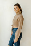 mode, count me in tie waist turtleneck