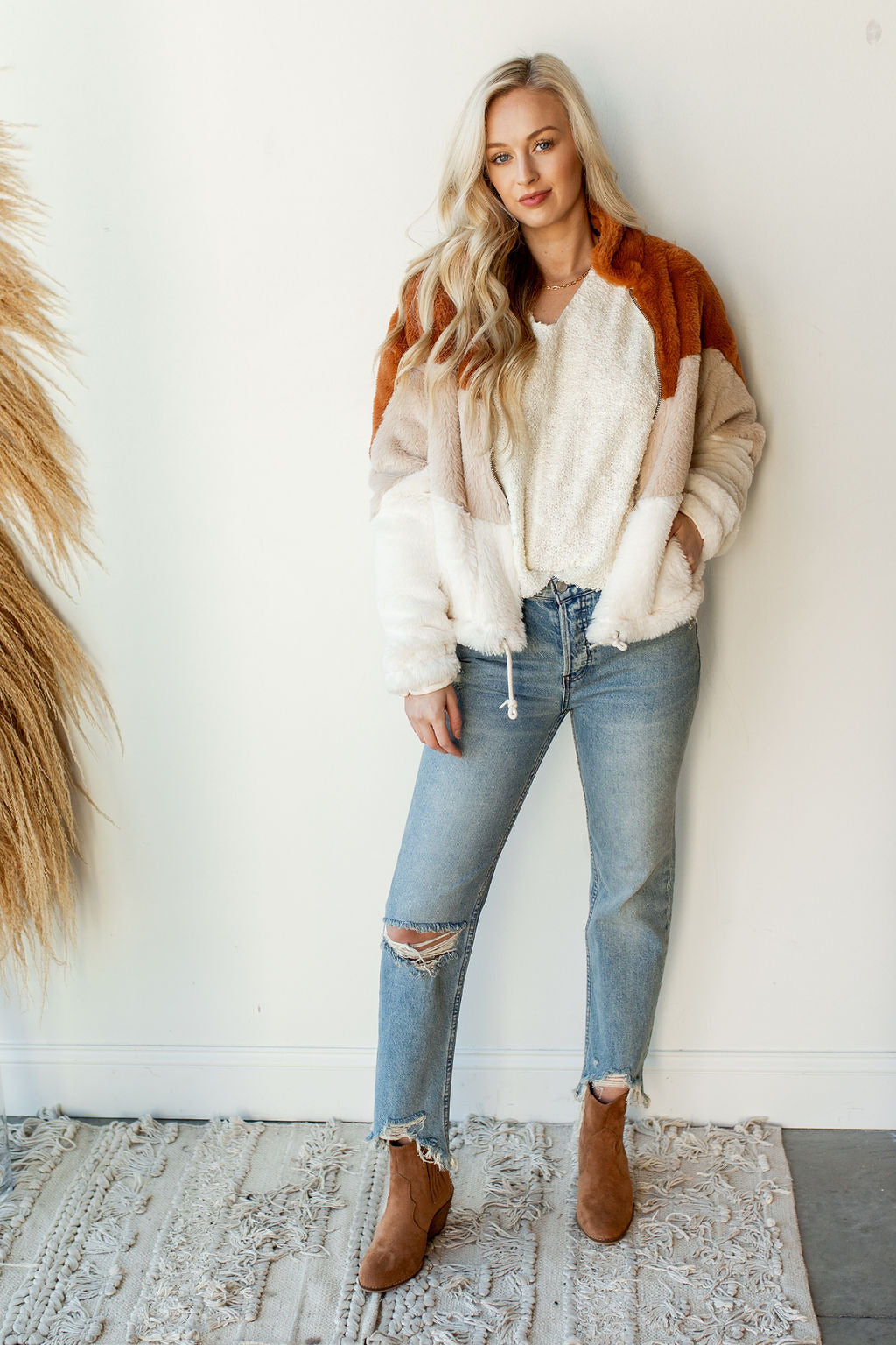 mode, super love color block jacket