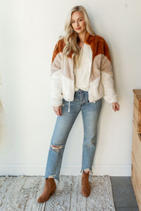 mode, super love color block jacket